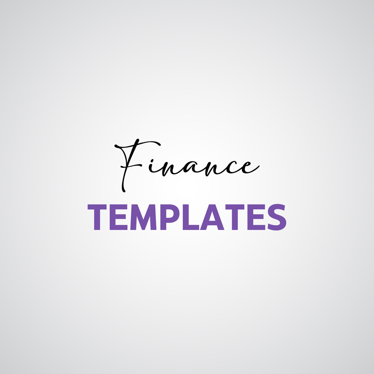 Finance Templates