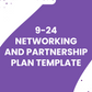 Workbook Template 9-24 - Networking and Partnership Plan Template