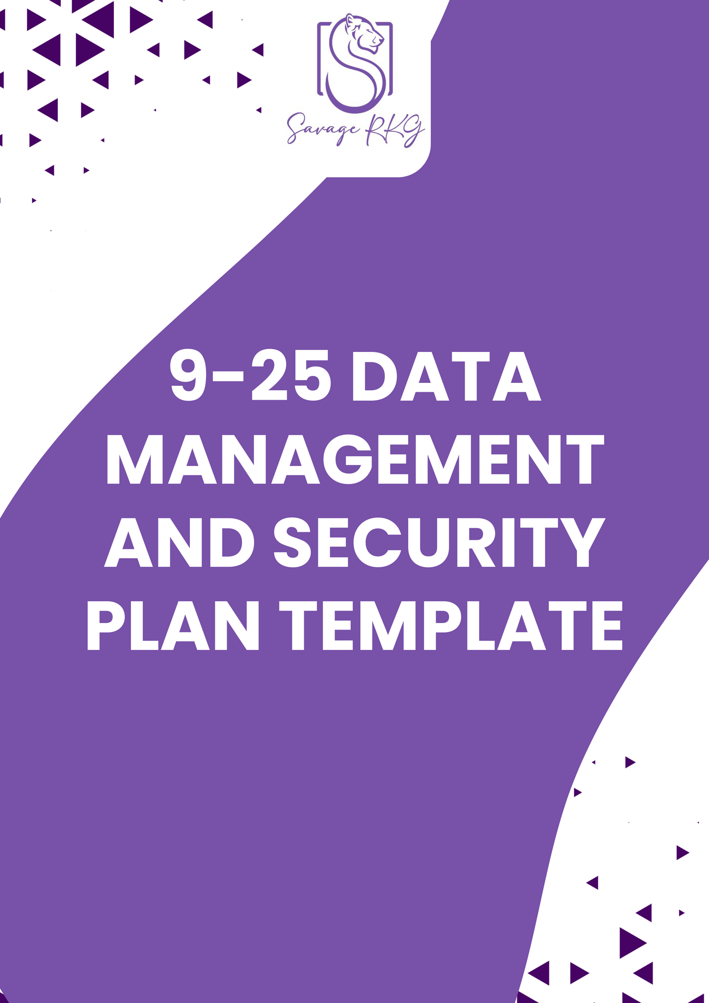 Workbook Template 9-25 - Data Management and Security Plan Template