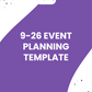 Workbook Template 9-26 - Event Planning Template