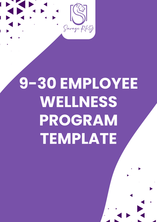 Workbook Template 9-30 - Employee Wellness Program Template