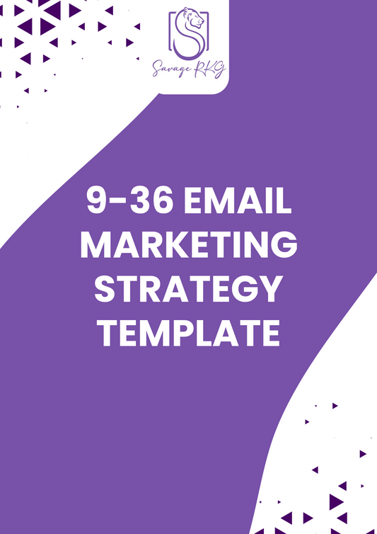 Workbook Template 9-36 - Email Marketing Strategy Template