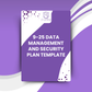 Workbook Template 9-25 - Data Management and Security Plan Template