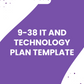 Workbook Template 9-38 - IT and Technology Plan Template