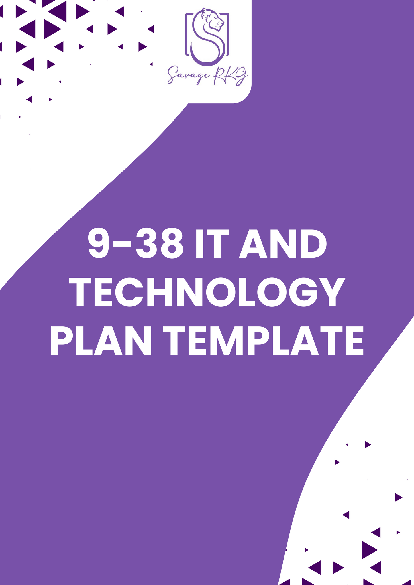 Workbook Template 9-38 - IT and Technology Plan Template