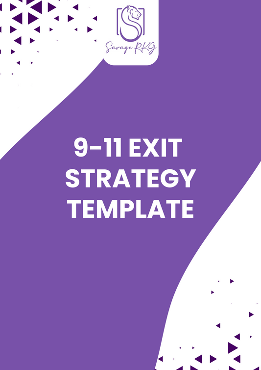 Workbook Template 9-11 - Exit Strategy Template