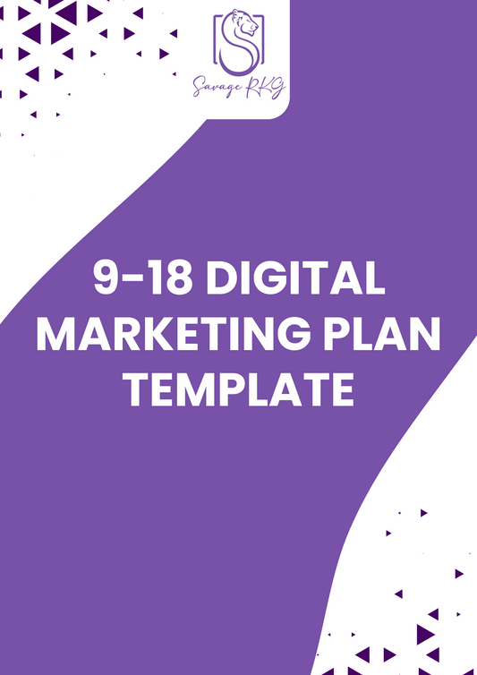 Workbook Template 9-18 - Digital Marketing Plan Template