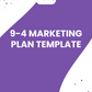 Workbook Template 9-4 - Marketing Plan Template