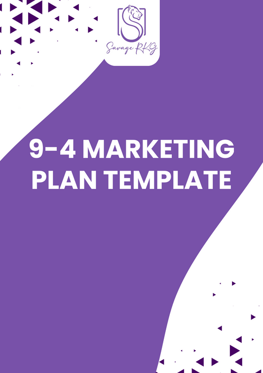 Workbook Template 9-4 - Marketing Plan Template